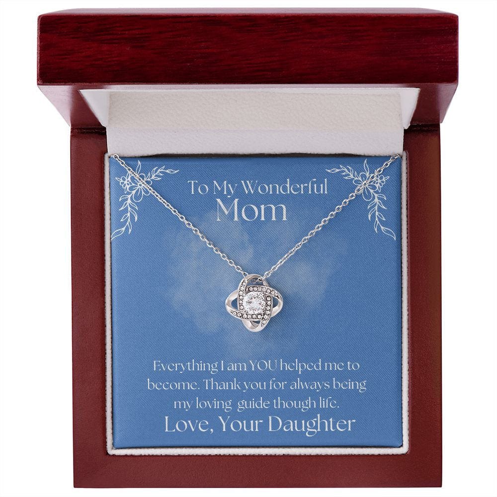 ShineOn Fulfillment Jewelry Mom Necklace, To My Mom Gift, Mother's Day Gift, From Daughter, Silver Necklace, Gold Necklace, Gift for Her, Free Gift Box, Free Shipping