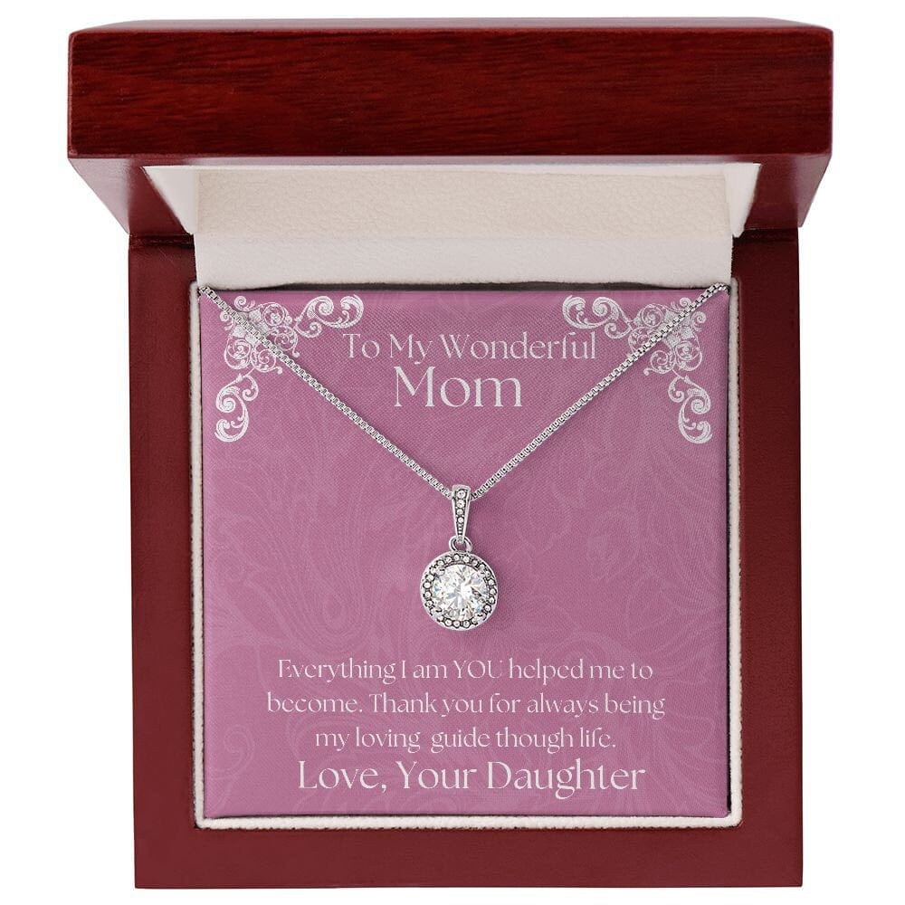 ShineOn Fulfillment Jewelry Mom Necklace, To My Mom Gift, Mother's Day Gift, From Daughter, Silver Necklace, Gold Necklace, Gift for Her, Free Gift Box, Free Shipping