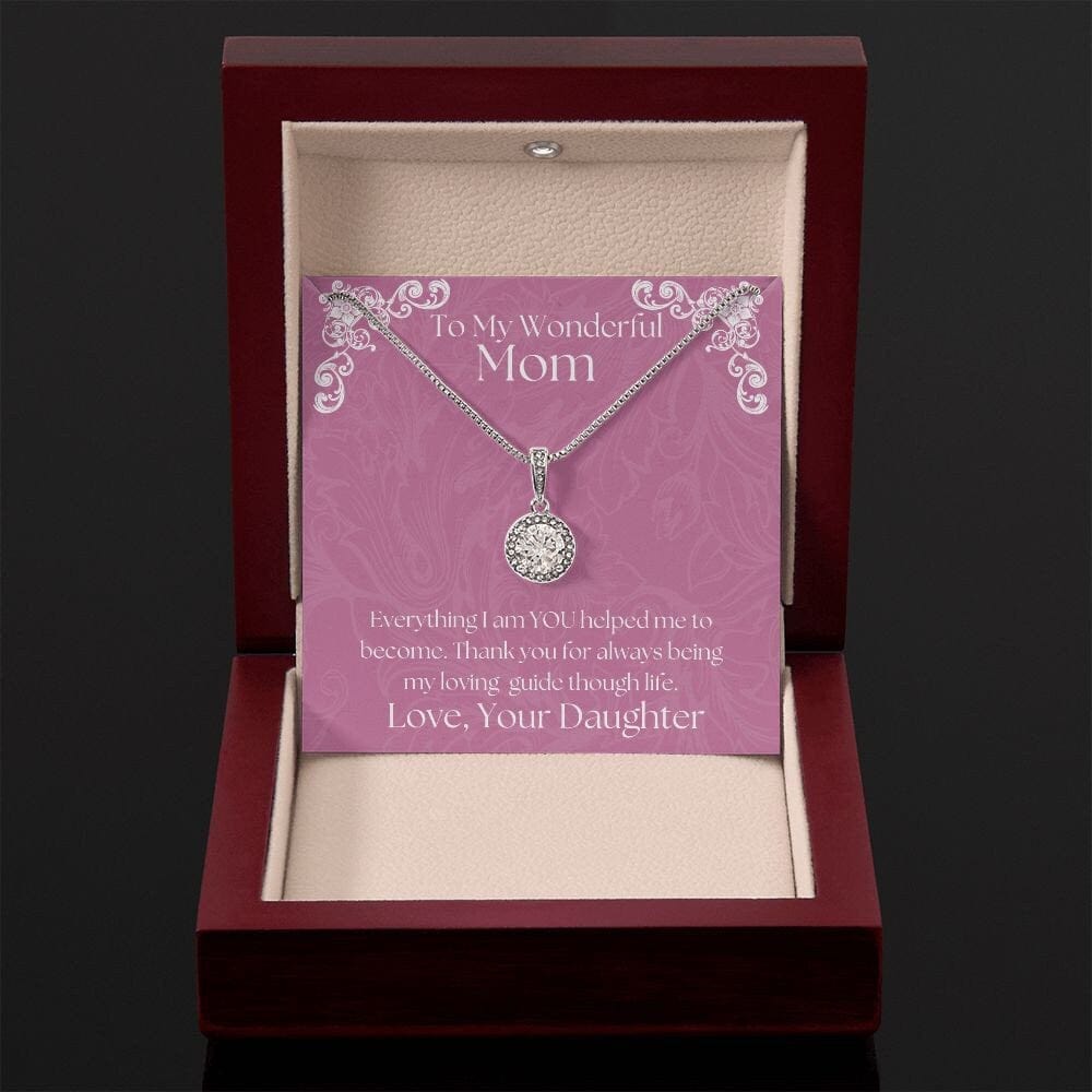 ShineOn Fulfillment Jewelry Mom Necklace, To My Mom Gift, Mother's Day Gift, From Daughter, Silver Necklace, Gold Necklace, Gift for Her, Free Gift Box, Free Shipping