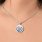 ShineOn Fulfillment Jewelry Personalized Gladiolus Vintage Art, Custom Pendant and Luxury Necklace - Personalized Engraving Available, Gift Box Included, Free Shipping