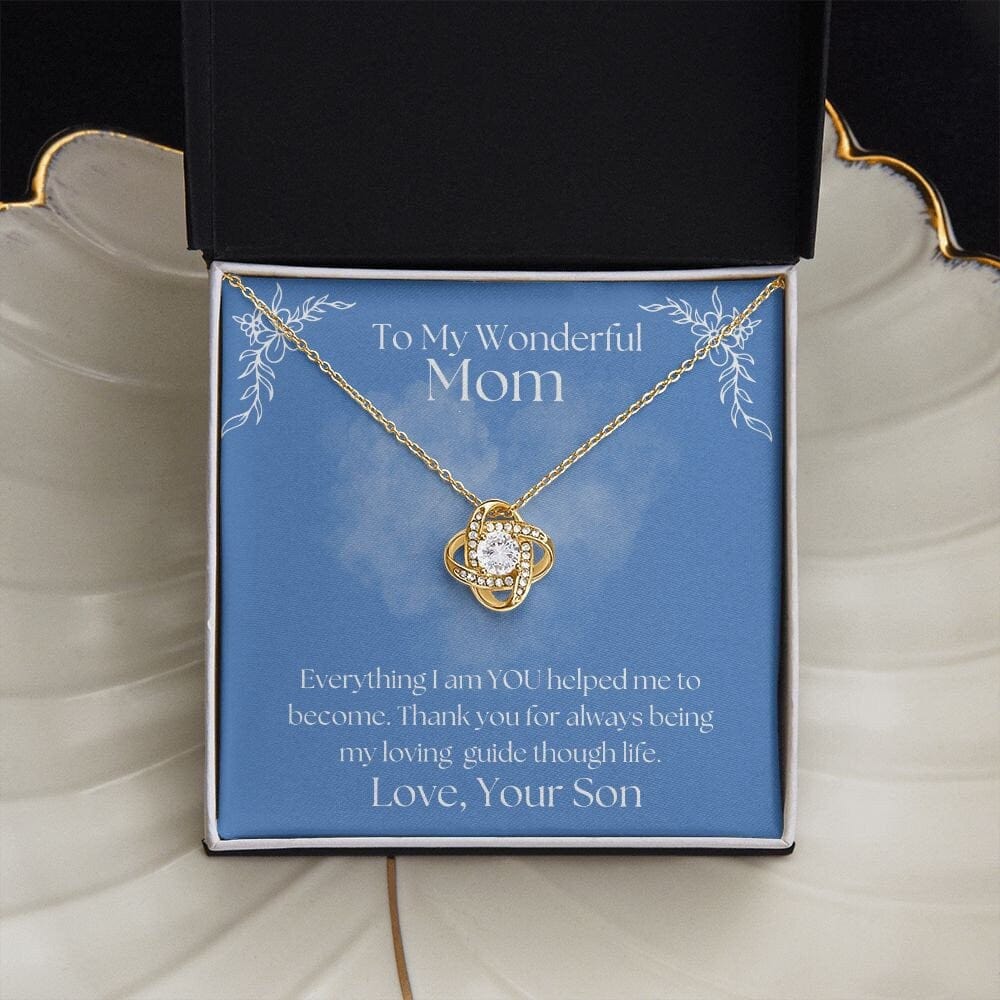 ShineOn Fulfillment Jewelry Mom Necklace, To My Mom Gift, Mother's Day Gift, From Son, Silver Necklace, Gold Necklace, Gift for Her, Free Gift Box, Free Shipping
