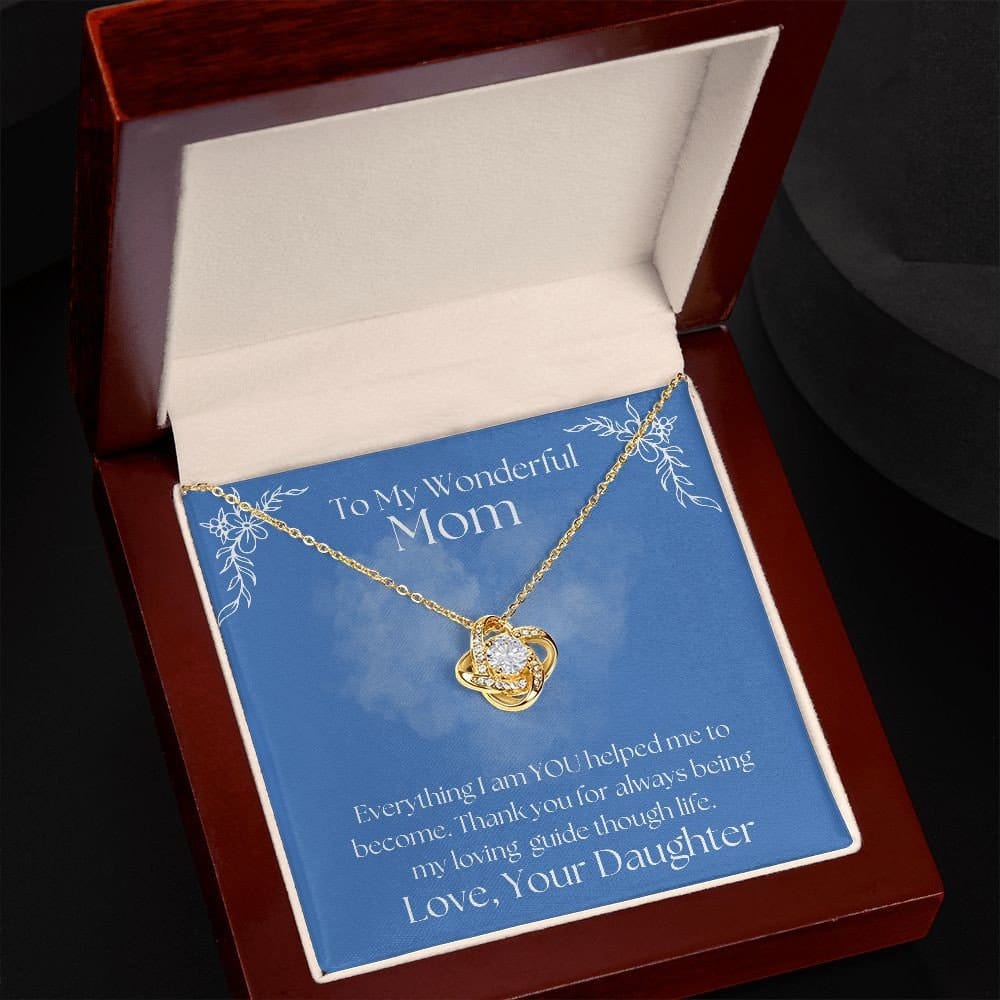 ShineOn Fulfillment Jewelry Mom Necklace, To My Mom Gift, Mother's Day Gift, From Daughter, Silver Necklace, Gold Necklace, Gift for Her, Free Gift Box, Free Shipping