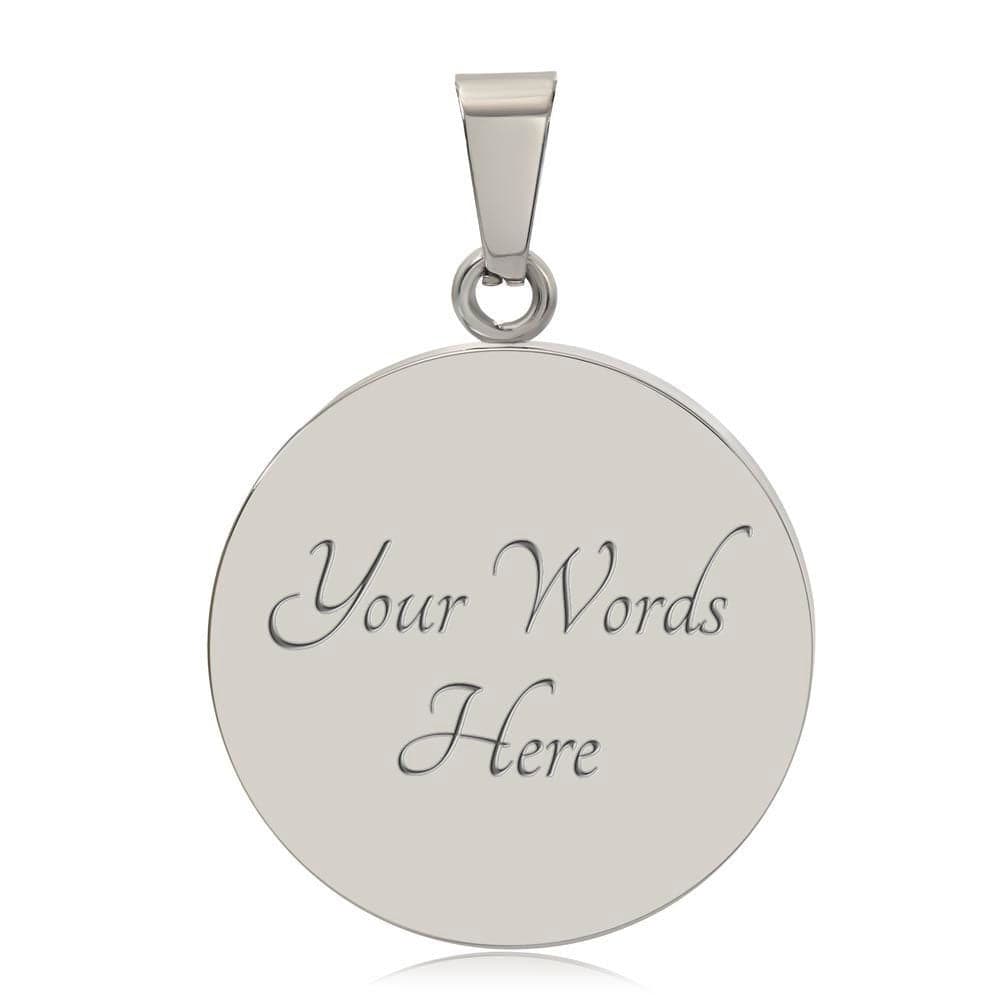 ShineOn Fulfillment Jewelry Personalized Marigold Vintage Art, Custom Pendant and Luxury Necklace - Personalized Engraving Available, Gift Box Included, Free Shipping