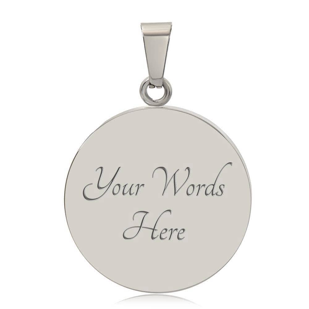 ShineOn Fulfillment Jewelry Personalized Halloween Cat Vintage Art, Custom Pendant & Luxury Necklace-Personalized Engraving Available, Gift Box Included, Free Shipping