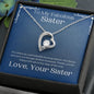 ShineOn Fulfillment Jewelry Sister Necklace, Heart Necklace, Sister Gift, Silver Necklace, Gold Necklace, Free Gift Box, Free Shippping