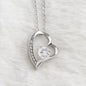 ShineOn Fulfillment Jewelry Sister Necklace, Heart Necklace, Sister Gift, Silver Necklace, Gold Necklace, Free Gift Box, Free Shippping