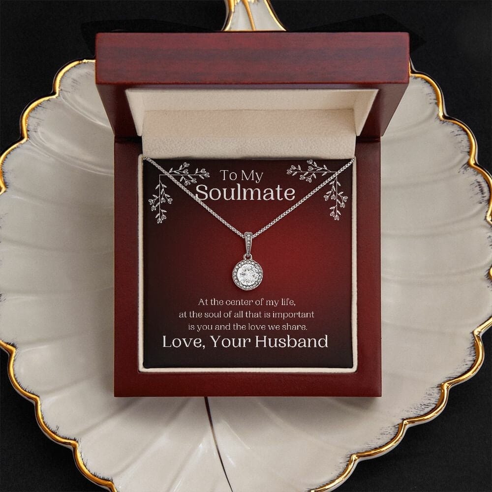 ShineOn Fulfillment Jewelry Soulmate Necklace, Soulmate Gift, Valentine Gift, White Gold Necklace, Free Gift Box, Free Shipping