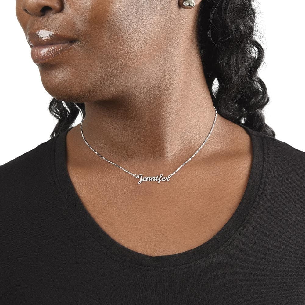 ShineOn Fulfillment Jewelry Personalized Name Necklace, Custom Name Necklace, Soulmate Necklace, Cable Chain Necklace, Gift for Her, Included Gift Box, Free Shipping