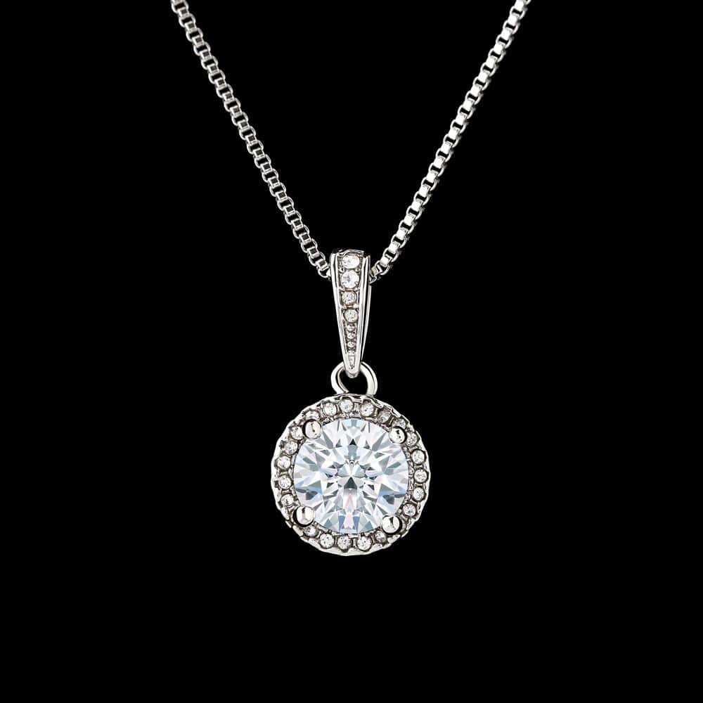 ShineOn Fulfillment Jewelry Soulmate Necklace, Soulmate Gift, To My Soulmate, Valentine Gift, White Gold Necklace, Gift For Her, Free Gift Box, Free Shipping