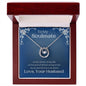 ShineOn Fulfillment Jewelry Soulmate Necklace, Soulmate Gift, To My Soulmate, Valentine Gift, Lucky Necklace, White Gold, Gift For Her, Free Gift Box, Free Shipping