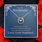 ShineOn Fulfillment Jewelry Soulmate Necklace, Soulmate Gift, To My Soulmate, Valentine Gift, Lucky Necklace, White Gold, Gift For Her, Free Gift Box, Free Shipping