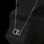 ShineOn Fulfillment Jewelry Soulmate Necklace, Soulmate Gift, To My Soulmate, Valentine Gift, Circle in Circle Necklace, Gift For Her, Free Gift Box, Free Shipping