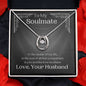 ShineOn Fulfillment Jewelry Soulmate Necklace, Soulmate Gift, To My Soulmate, Valentine Gift, Lucky Necklace, White Gold, Gift For Her, Free Gift Box, Free Shipping