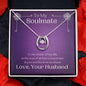 ShineOn Fulfillment Jewelry Soulmate Necklace, Soulmate Gift, To My Soulmate, Valentine Gift, Lucky Necklace, White Gold, Gift For Her, Free Gift Box, Free Shipping