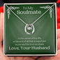 ShineOn Fulfillment Jewelry Soulmate Necklace, Soulmate Gift, To My Soulmate, Valentine Gift, Lucky Necklace, White Gold, Gift For Her, Free Gift Box, Free Shipping