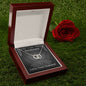 ShineOn Fulfillment Jewelry Soulmate Necklace, Soulmate Gift, To My Soulmate, Valentine Gift, Circle in Circle Necklace, Gift For Her, Free Gift Box, Free Shipping