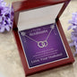 ShineOn Fulfillment Jewelry Soulmate Necklace, Soulmate Gift, To My Soulmate, Valentine Gift, Circle in Circle Necklace, Gift For Her, Free Gift Box, Free Shipping