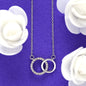 ShineOn Fulfillment Jewelry Soulmate Necklace, Soulmate Gift, To My Soulmate, Valentine Gift, Circle in Circle Necklace, Gift For Her, Free Gift Box, Free Shipping
