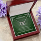 ShineOn Fulfillment Jewelry Soulmate Necklace, Soulmate Gift, To My Soulmate, Valentine Gift, Circle in Circle Necklace, Gift For Her, Free Gift Box, Free Shipping