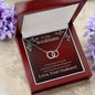 ShineOn Fulfillment Jewelry Soulmate Necklace, Soulmate Gift, To My Soulmate, Valentine Gift, Circle in Circle Necklace, Gift For Her, Free Gift Box, Free Shipping