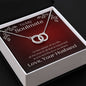 ShineOn Fulfillment Jewelry Soulmate Necklace, Soulmate Gift, To My Soulmate, Valentine Gift, Circle in Circle Necklace, Gift For Her, Free Gift Box, Free Shipping