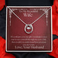 ShineOn Fulfillment Jewelry Wife Necklace, Wife Gift, To My Beautiful Wife, Valentine Gift, Lucky Necklace, White Gold, Gift For Her, Free Gift Box, Free Shipping
