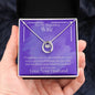 ShineOn Fulfillment Jewelry Wife Necklace, Wife Gift, To My Beautiful Wife, Valentine Gift, Lucky Necklace, White Gold, Gift For Her, Free Gift Box, Free Shipping