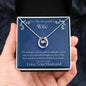 ShineOn Fulfillment Jewelry Wife Necklace, Wife Gift, To My Beautiful Wife, Valentine Gift, Lucky Necklace, White Gold, Gift For Her, Free Gift Box, Free Shipping