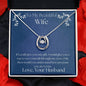 ShineOn Fulfillment Jewelry Wife Necklace, Wife Gift, To My Beautiful Wife, Valentine Gift, Lucky Necklace, White Gold, Gift For Her, Free Gift Box, Free Shipping