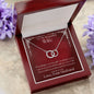ShineOn Fulfillment Jewelry Wife Necklace, Wife Gift, To My Beautiful Wife, Valentine Gift, Circle in Circle Necklace, Gift For Her, Free Gift Box, Free Shipping