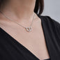 ShineOn Fulfillment Jewelry Wife Necklace, Wife Gift, To My Beautiful Wife, Valentine Gift, Circle in Circle Necklace, Gift For Her, Free Gift Box, Free Shipping