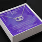ShineOn Fulfillment Jewelry Wife Necklace, Wife Gift, To My Beautiful Wife, Valentine Gift, Circle in Circle Necklace, Gift For Her, Free Gift Box, Free Shipping