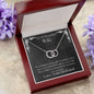 ShineOn Fulfillment Jewelry Wife Necklace, Wife Gift, To My Beautiful Wife, Valentine Gift, Circle in Circle Necklace, Gift For Her, Free Gift Box, Free Shipping