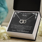 ShineOn Fulfillment Jewelry Wife Necklace, Wife Gift, To My Beautiful Wife, Valentine Gift, Circle in Circle Necklace, Gift For Her, Free Gift Box, Free Shipping