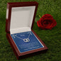 ShineOn Fulfillment Jewelry Wife Necklace, Wife Gift, To My Beautiful Wife, Valentine Gift, Circle in Circle Necklace, Gift For Her, Free Gift Box, Free Shipping