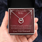 ShineOn Fulfillment Jewelry Wife Necklace, Wife Gift, To My Beautiful Wife, Valentine Gift, Lucky Necklace, White Gold, Gift For Her, Free Gift Box, Free Shipping