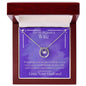 ShineOn Fulfillment Jewelry Wife Necklace, Wife Gift, To My Beautiful Wife, Valentine Gift, Lucky Necklace, White Gold, Gift For Her, Free Gift Box, Free Shipping