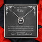 ShineOn Fulfillment Jewelry Wife Necklace, Wife Gift, To My Beautiful Wife, Valentine Gift, Lucky Necklace, White Gold, Gift For Her, Free Gift Box, Free Shipping