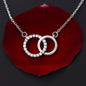 ShineOn Fulfillment Jewelry Wife Necklace, Wife Gift, To My Beautiful Wife, Valentine Gift, Circle in Circle Necklace, Gift For Her, Free Gift Box, Free Shipping
