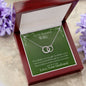 ShineOn Fulfillment Jewelry Wife Necklace, Wife Gift, To My Beautiful Wife, Valentine Gift, Circle in Circle Necklace, Gift For Her, Free Gift Box, Free Shipping