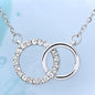 ShineOn Fulfillment Jewelry Wife Necklace, Wife Gift, To My Beautiful Wife, Valentine Gift, Circle in Circle Necklace, Gift For Her, Free Gift Box, Free Shipping