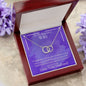 ShineOn Fulfillment Jewelry Wife Necklace, Wife Gift, To My Beautiful Wife, Valentine Gift, Circle in Circle Necklace, Gift For Her, Free Gift Box, Free Shipping