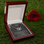 ShineOn Fulfillment Jewelry Wife Necklace, Wife Gift, To My Beautiful Wife, Valentine Gift, Circle in Circle Necklace, Gift For Her, Free Gift Box, Free Shipping