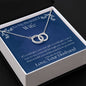 ShineOn Fulfillment Jewelry Wife Necklace, Wife Gift, To My Beautiful Wife, Valentine Gift, Circle in Circle Necklace, Gift For Her, Free Gift Box, Free Shipping