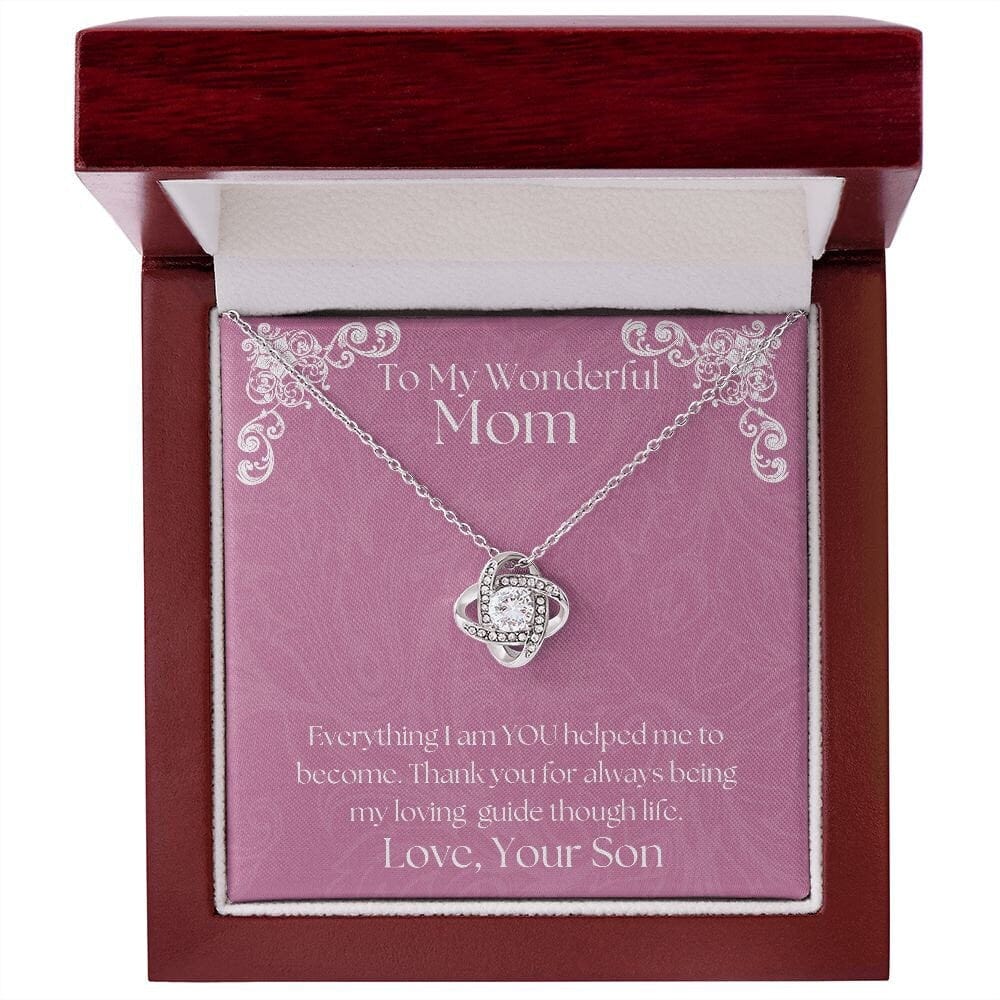 ShineOn Fulfillment Jewelry Mom Necklace, To My Mom Gift, Mother's Day Gift, From Son, Silver Necklace, Gold Necklace, Gift for Her, Free Gift Box, Free Shipping