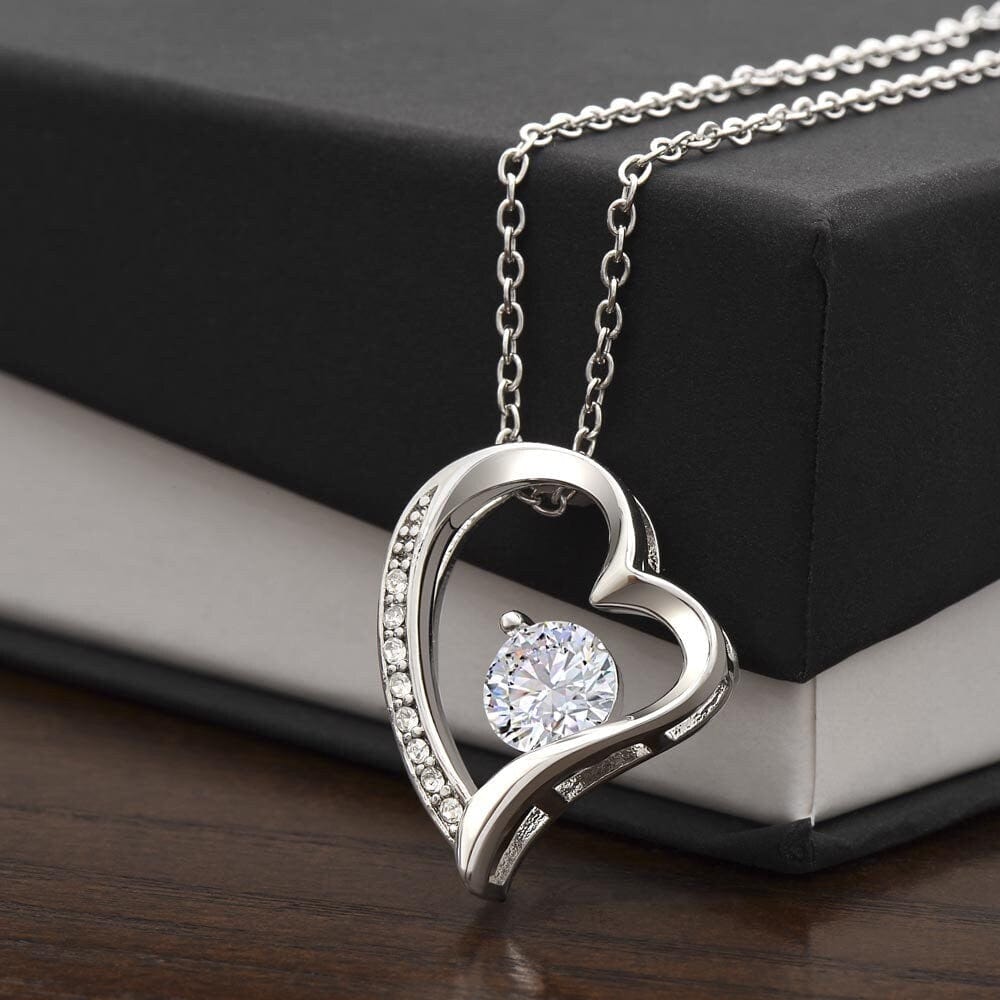 ShineOn Fulfillment Jewelry Mom Necklace, To My Wonderful Mom, Mother's Day Gift from Son, White Gold Necklace, Gold Necklace, Heart, Free Gift Box, Free Shipping