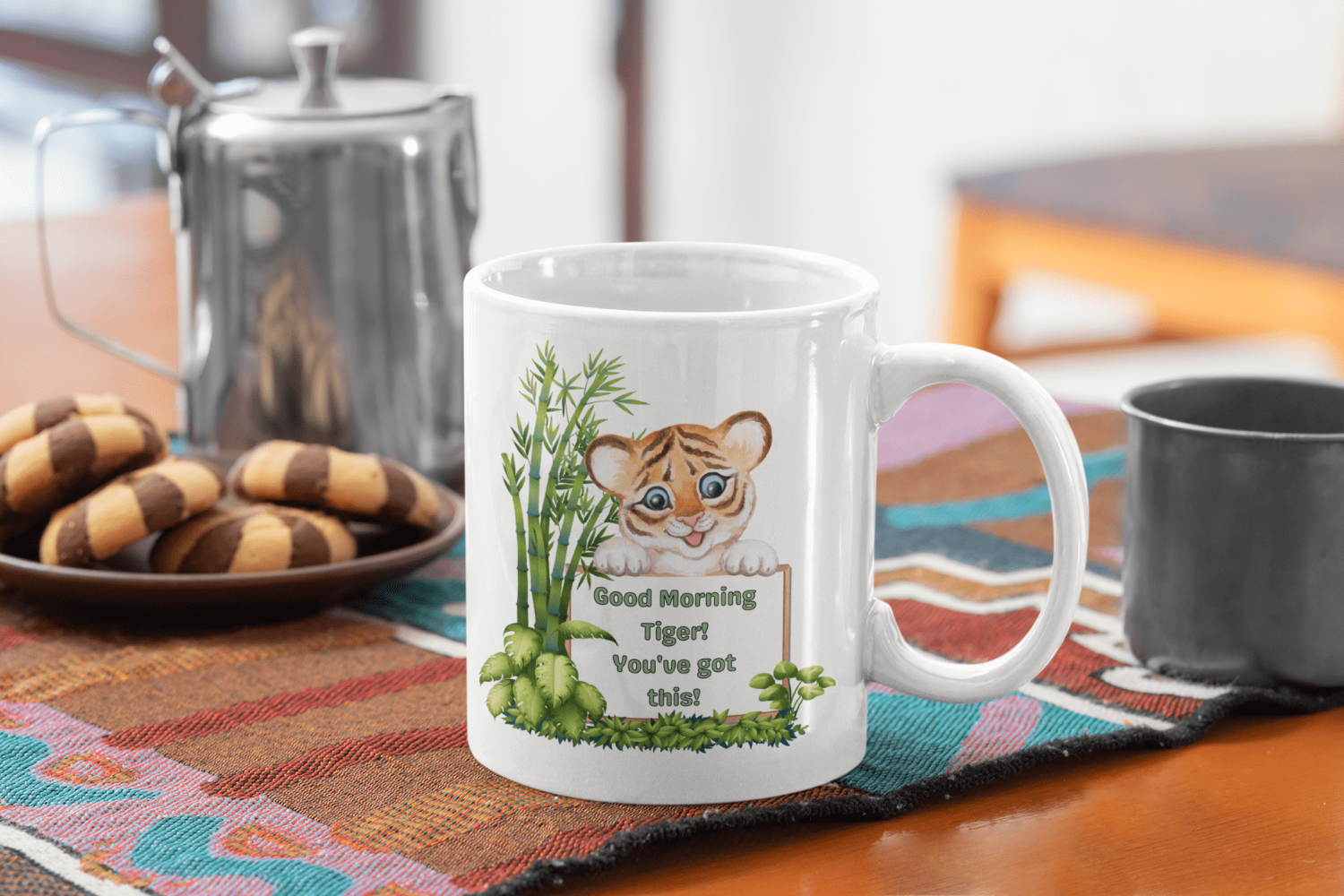 Printify Mug 11oz Coffee Mug, Tiger Coffee Mug, Tiger Cub Mug, Motivational Mug, Birthday Gift, Christmas Gift, Friend Gift, White 11oz Ceramic, Free Shipping 26242620709270241796