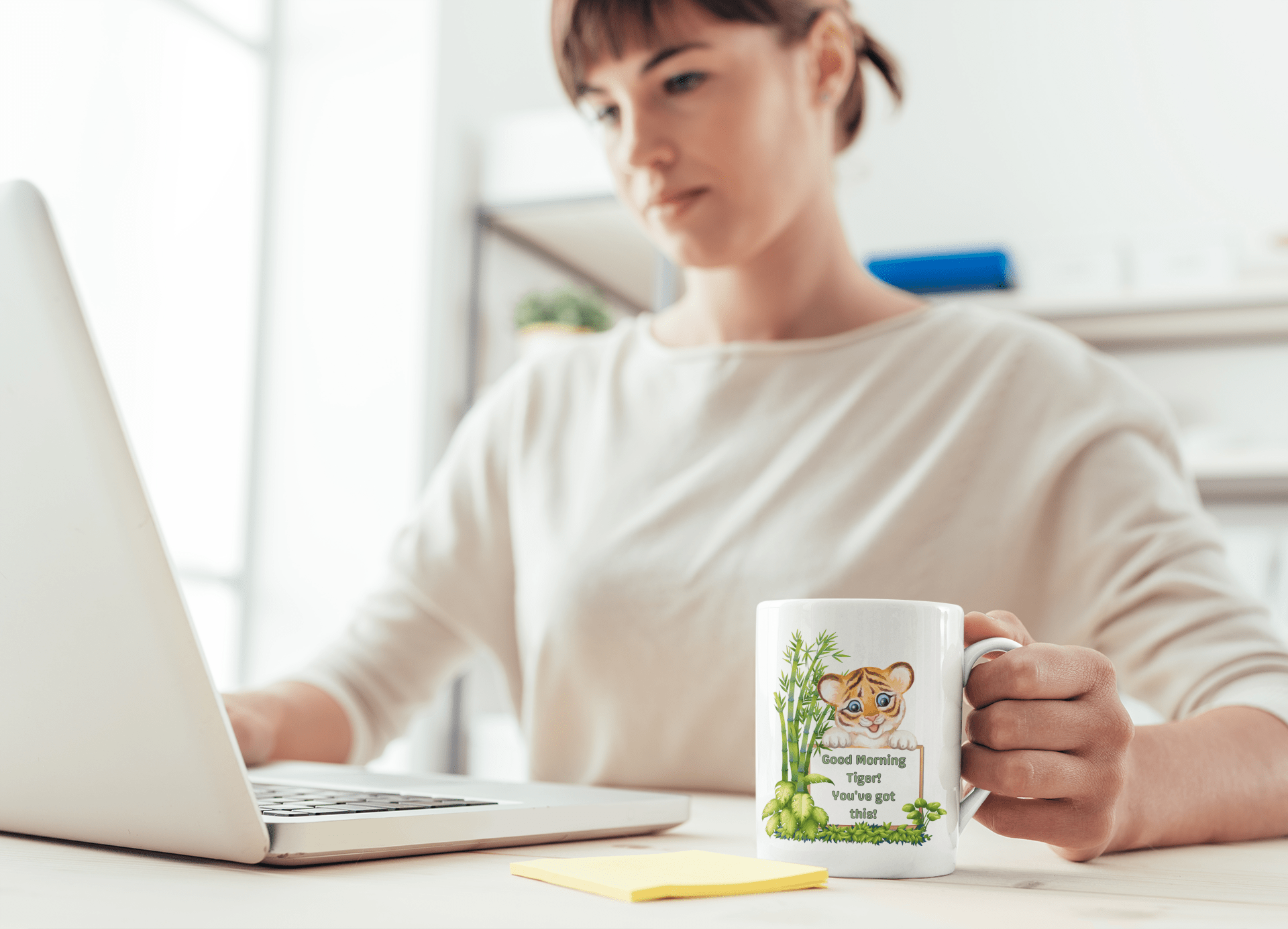 Printify Mug 11oz Coffee Mug, Tiger Coffee Mug, Tiger Cub Mug, Motivational Mug, Birthday Gift, Christmas Gift, Friend Gift, White 11oz Ceramic, Free Shipping 26242620709270241796