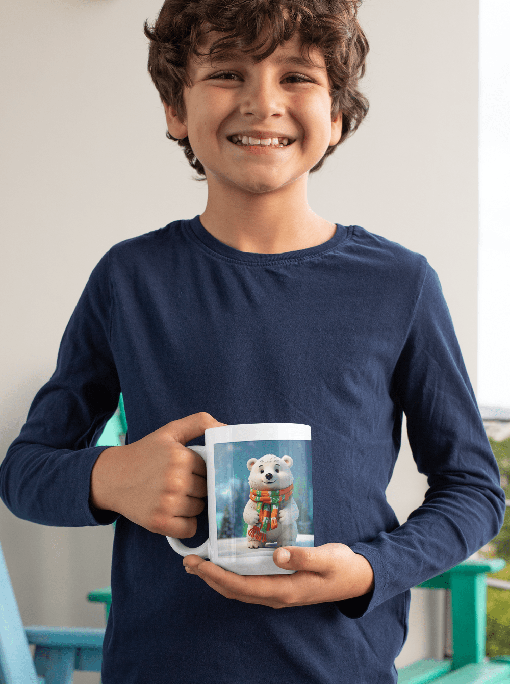 Printify Mug 15oz Coffee Mug, Polar Bear Coffee Mug, Christmas Coffee Mug, Christmas Mug, Christmas Gift, Friend Gift, White 15 oz Ceramic 29230345979917546767