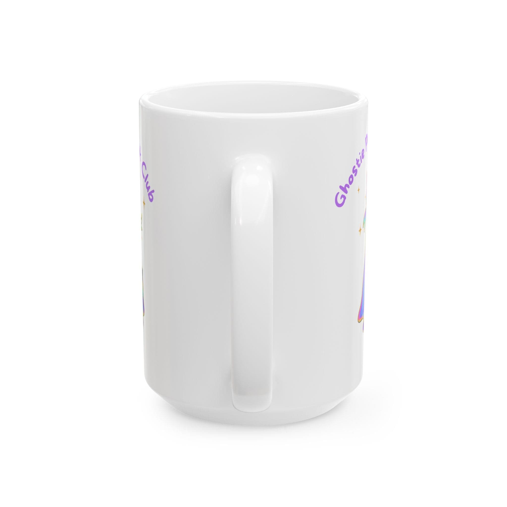 Printify Mug 15oz Ghostie Purrs Club Ceramic Mug - Cute Cat Lover's Gift, Rainbow Mug, Fun Drinkware, Unique Coffee Cup, Ideal for Birthday or Halloween Ghostie Purrs Club Ceramic Mug - Cute Cat Lover's Gift, Rainbow Mug, Fun Drinkware, Unique Coffee Cup, Ideal for Birthday or Halloween 13347105613285298394
